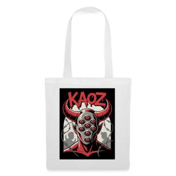KAOZ Dämon mit Augen - Stoffbeutel - Weiß - Vorne