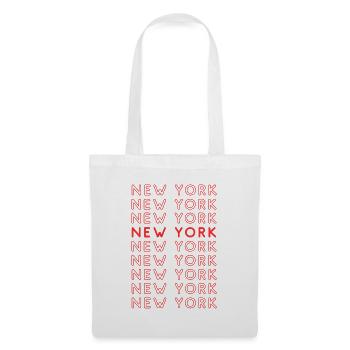 New York Grid Pattern - Tote Bag - white - Front