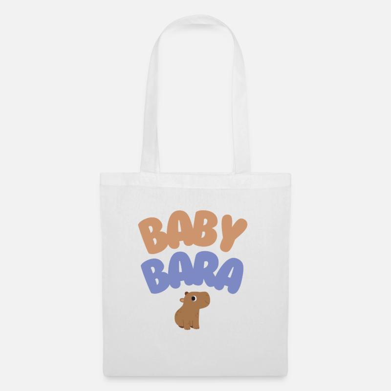 Baby Bara Capybara - Tote Bag - white