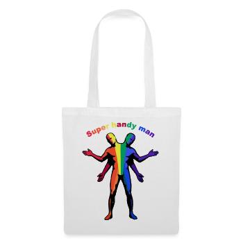 Super Handy Man Rainbow - Tote Bag - white - Front