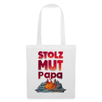 Fire Brigade Dad Pride Courage Strength Gift Idea - Tote Bag - white - Front