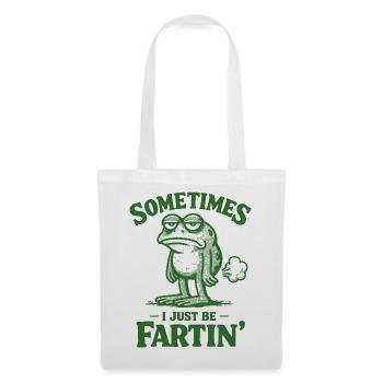 Sometimes I'm just a farting frog. - Tote Bag - white - Front