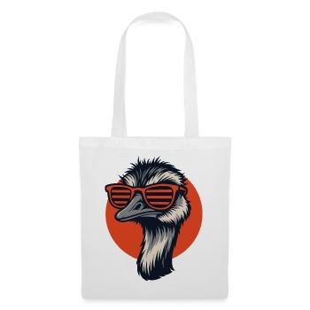 Bouquet with retro sunglasses - Tote Bag - white - Front