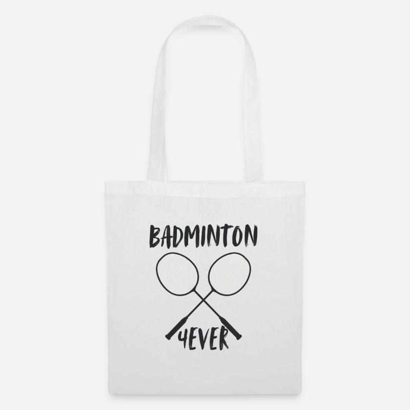Badminton Forever Schläger - Stoffbeutel - Weiß