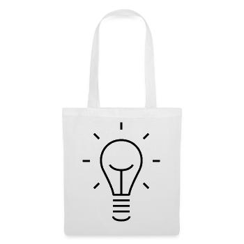 Light Bulb Idea Line Art Design - Tote Bag - white - Front