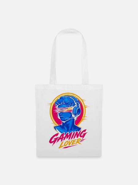 Gaming Lover Neon Headset - Stoffbeutel - Weiß
