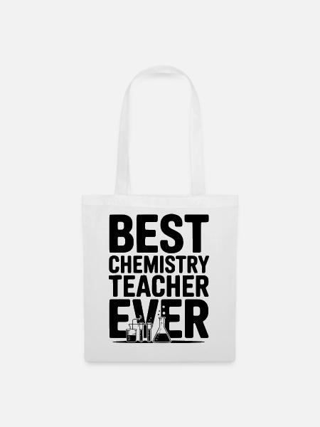 Bester Chemielehrer aller Zeiten - Stoffbeutel - Weiß