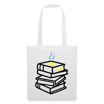 Stack of Books Star Fantasy Reading Book Club - Tote Bag - white - Front