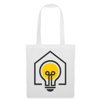 Electrician House Light Bulb Motif - Tote Bag - white - Front