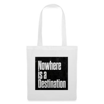 Nulle part n’est une destination - Sac en tissu - blanc - Devant