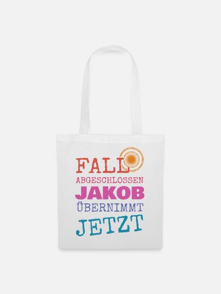Lustig Jakob - Stoffbeutel - Weiß