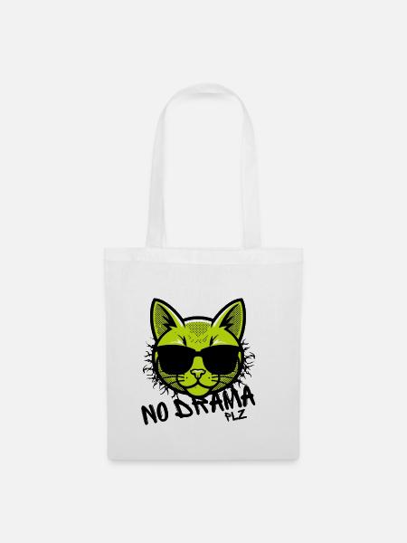 Coole Katze - Stoffbeutel - Weiß