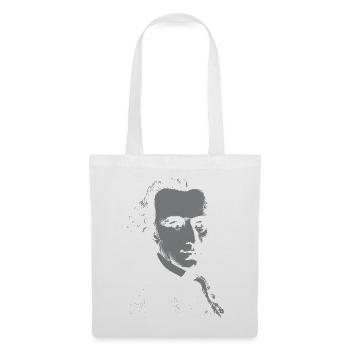 Immanuel Kant Porträt - Stoffbeutel - Weiß - Vorne