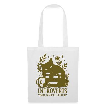Introvert Botanischer Club - Stoffbeutel - Weiß - Vorne