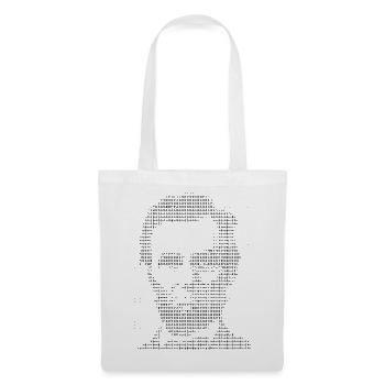Abraham Lincoln ASCII-Porträt - Stoffbeutel - Weiß - Vorne