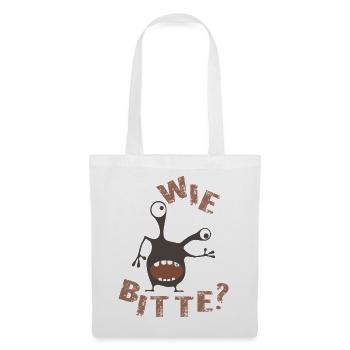 Wie bitte  - Stoffbeutel - Weiß - Vorne