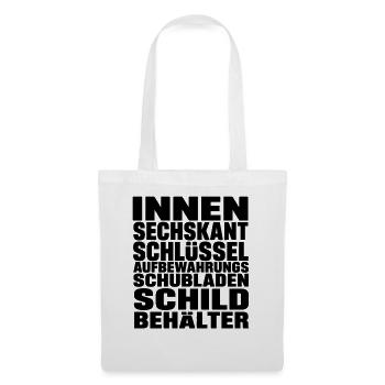 Innensechskantschlüssel - Stoffbeutel - Weiß - Vorne