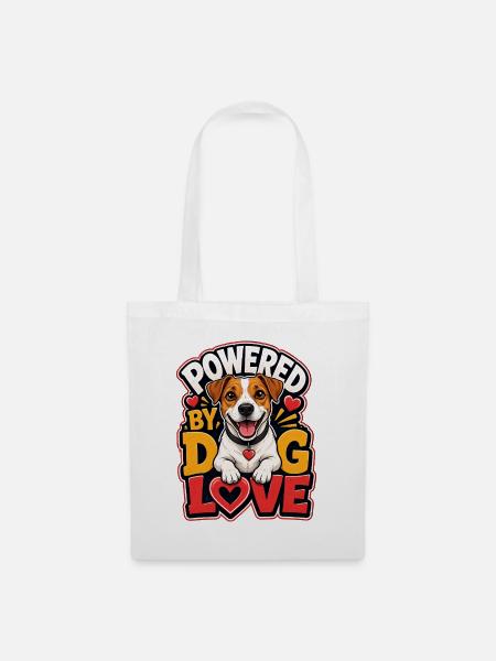 Jack Russell Terrier - Stoffbeutel - Weiß