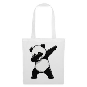 Panda Dab Pose - Stoffbeutel - Weiß - Vorne