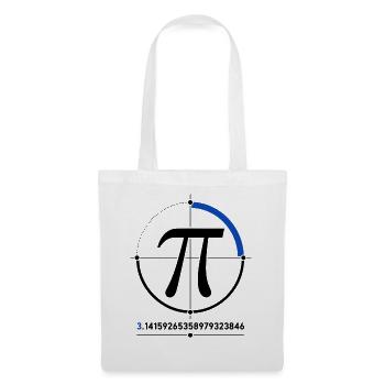 Pi Kreis Geometrie Symbol - Stoffbeutel - Weiß - Vorne