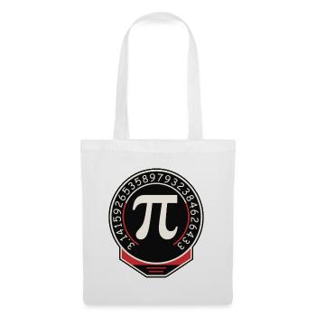 Pi Symbol Badge Ziffernring - Stoffbeutel - Weiß - Vorne