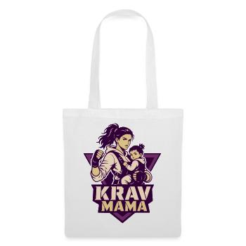 Krav Mama Kriegermama - Stoffbeutel - Weiß - Vorne