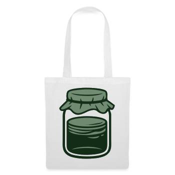 Einmachglas Vorratsglas Icon - Stoffbeutel - Weiß - Vorne