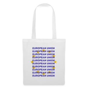 EU Flag European Union - Stoffbeutel - Weiß - Vorne