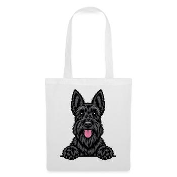 Scottish Terrier - Stoffbeutel - Weiß - Vorne