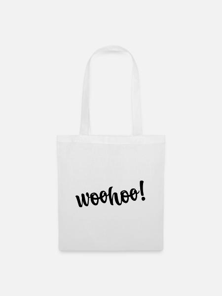 woohoo - Stoffbeutel - Weiß
