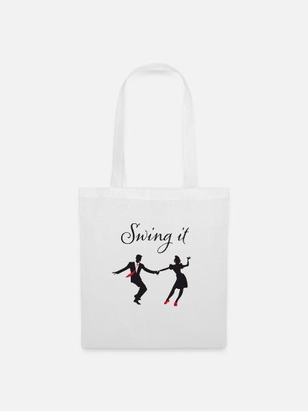 Swing Dancing Swing It - Sac en tissu - blanc