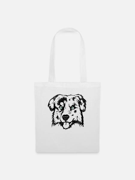AUSTRALIAN SHEPHERD - Stoffbeutel - Weiß