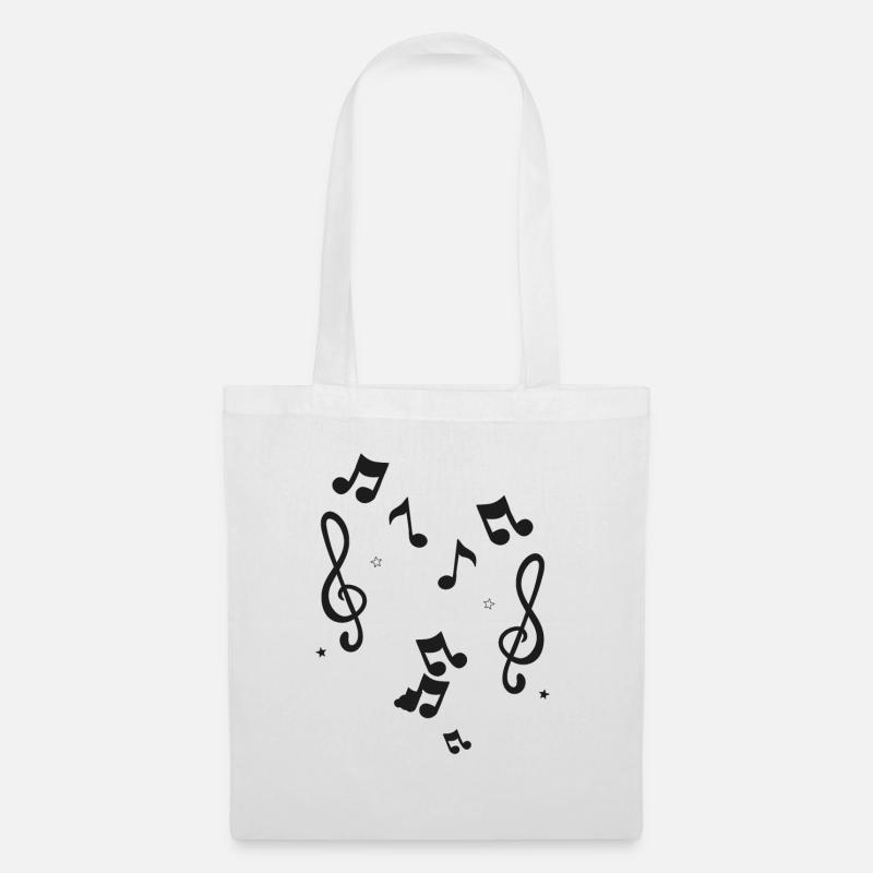 Musik Musiknoten - Stoffbeutel - Weiß