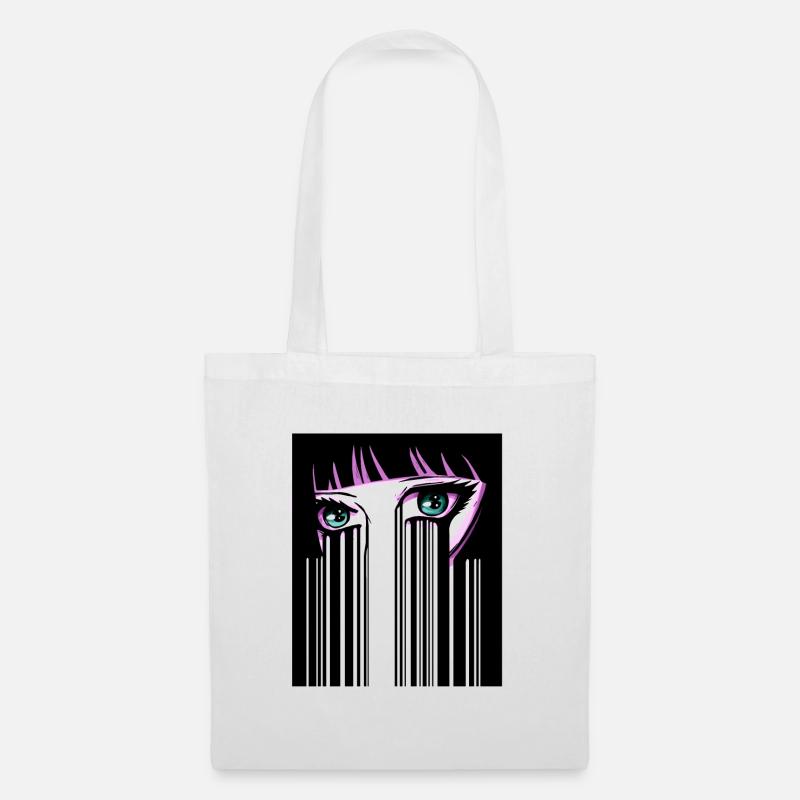 Anime Eyes Japan Barcode - Tote Bag - white