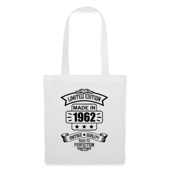 Made in 1962 Vintage Limited Edition 60 Jahre - Stoffbeutel - Weiß - Vorne