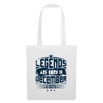Legends Are Born In December 2005 - Sac en tissu - blanc - Devant