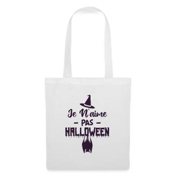 Je n’aime pas Halloween - Sac en tissu - blanc - Devant