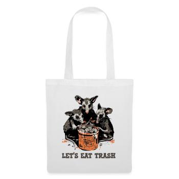 Possum Lets Eat Trash - Tote Bag - white - Front