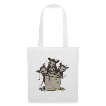 Possums Eating Trash - Tote Bag - white - Front