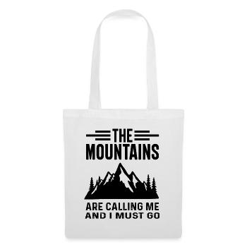 The Mountains are Calling and I must Go - Tote Bag - white - Front