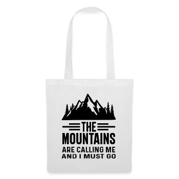 The Mountains are Calling and I must Go - Tote Bag - white - Front