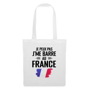 Je Peux Pas J'me Barre Au France - Sac en tissu - blanc - Devant
