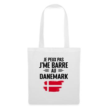 Je Peux Pas J'me Barre Au Danemark - Sac en tissu - blanc - Devant