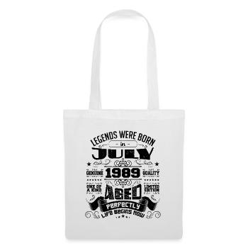 1989 Juillet Cadeau Anniversaire Juillet 1989 - Sac en tissu - blanc - Devant