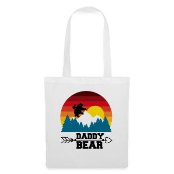 Daddy Bear climb the Mountain in Forest der Bär - Stoffbeutel - Weiß - Vorne