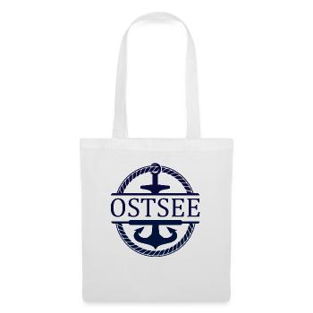 Schiff Anker Ostsee - Stoffbeutel - Weiß - Vorne