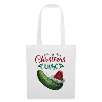 Merry Christmas Funny Christmas Cucumber - Tote Bag - white - Front
