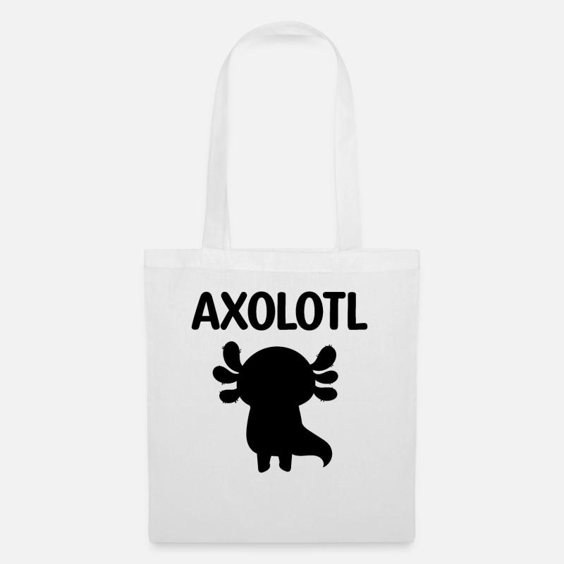 Axolotl - Stoffbeutel - Weiß
