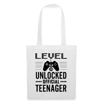 Official Teenager 13 Level Unlocked for Gamers 13 - Tote Bag - white - Front