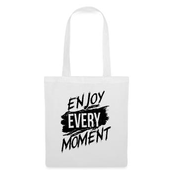 Profitez de chaque instant - Sac en tissu - blanc - Devant